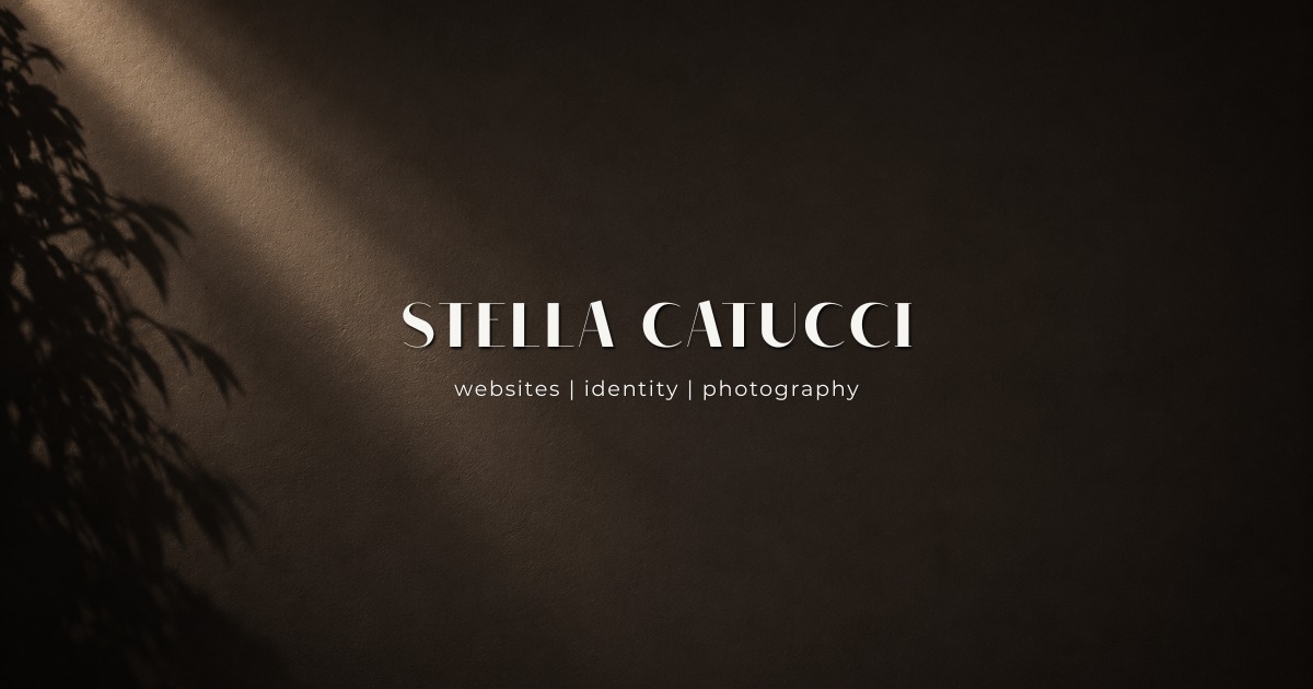 Stella Catucci - portfolio för webbdesign